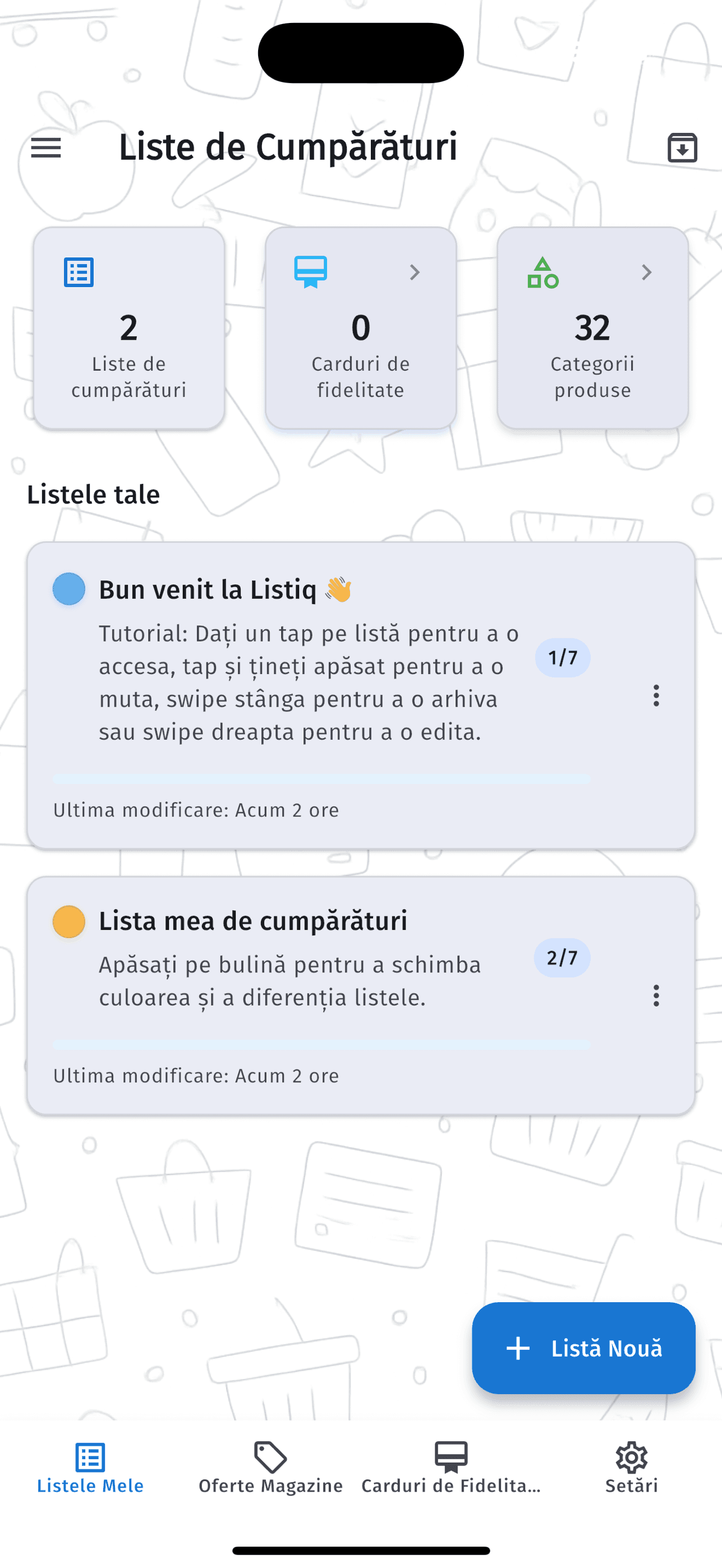 Listiq dashboard
