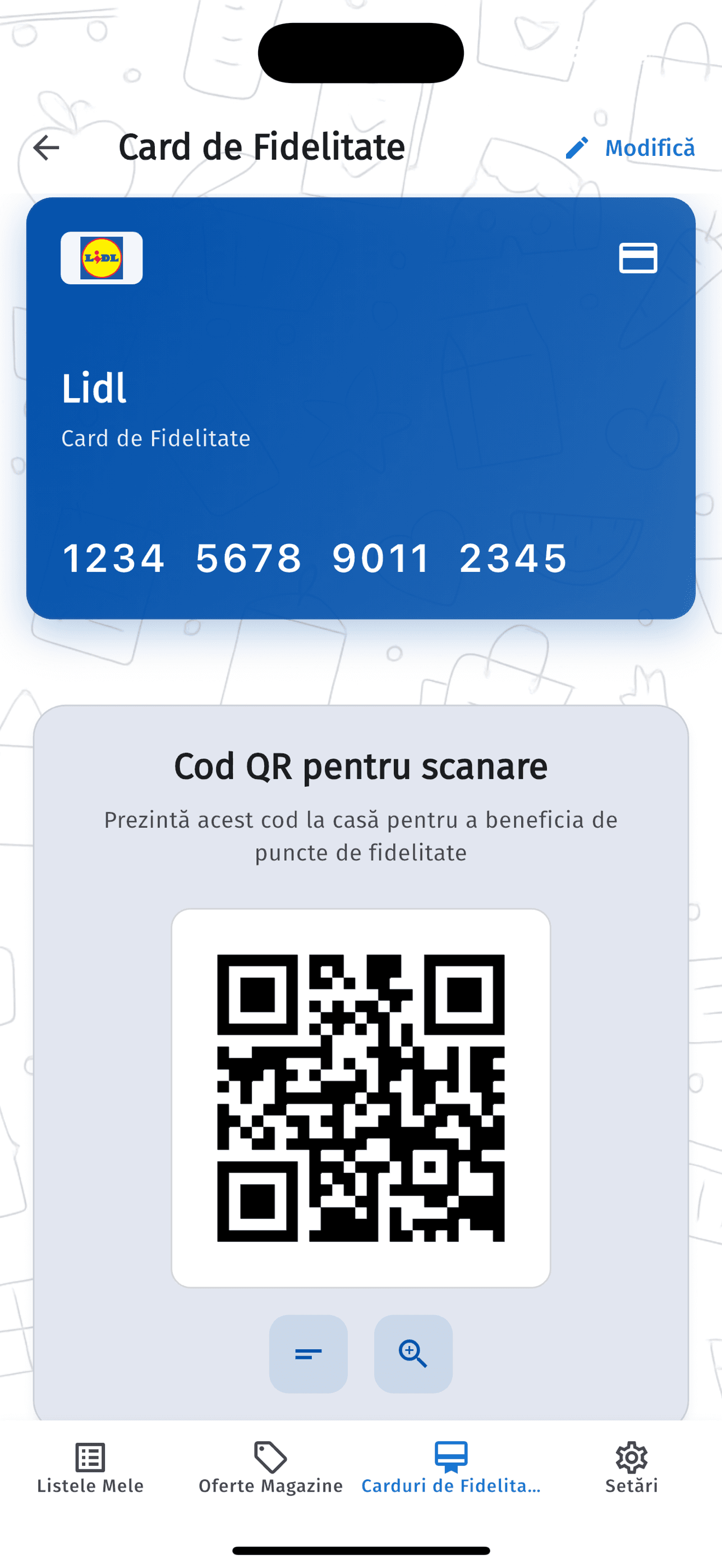 Card de fidelitate